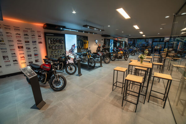 Evento de inauguração da concessionária Triumph ABC