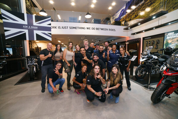 Evento de inauguração da concessionária Triumph ABC